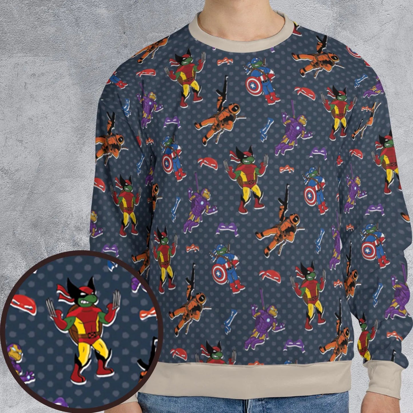 All-over Print Sweatshirt - KB6FMGUX