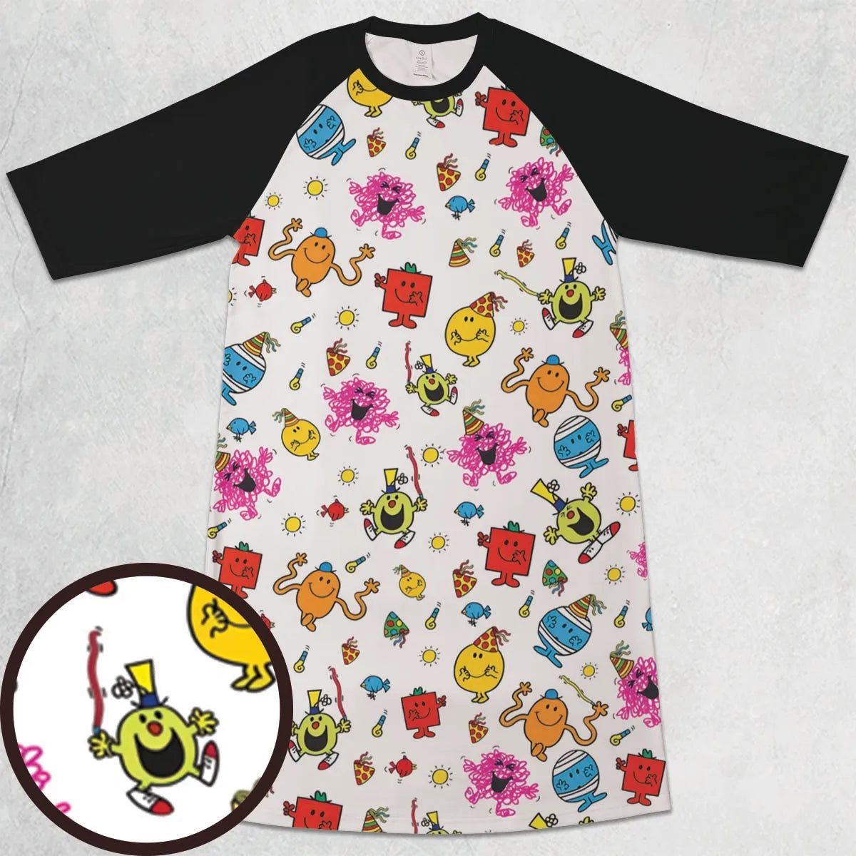 3/4 Sleeve Raglan Dress - E8DS3A59