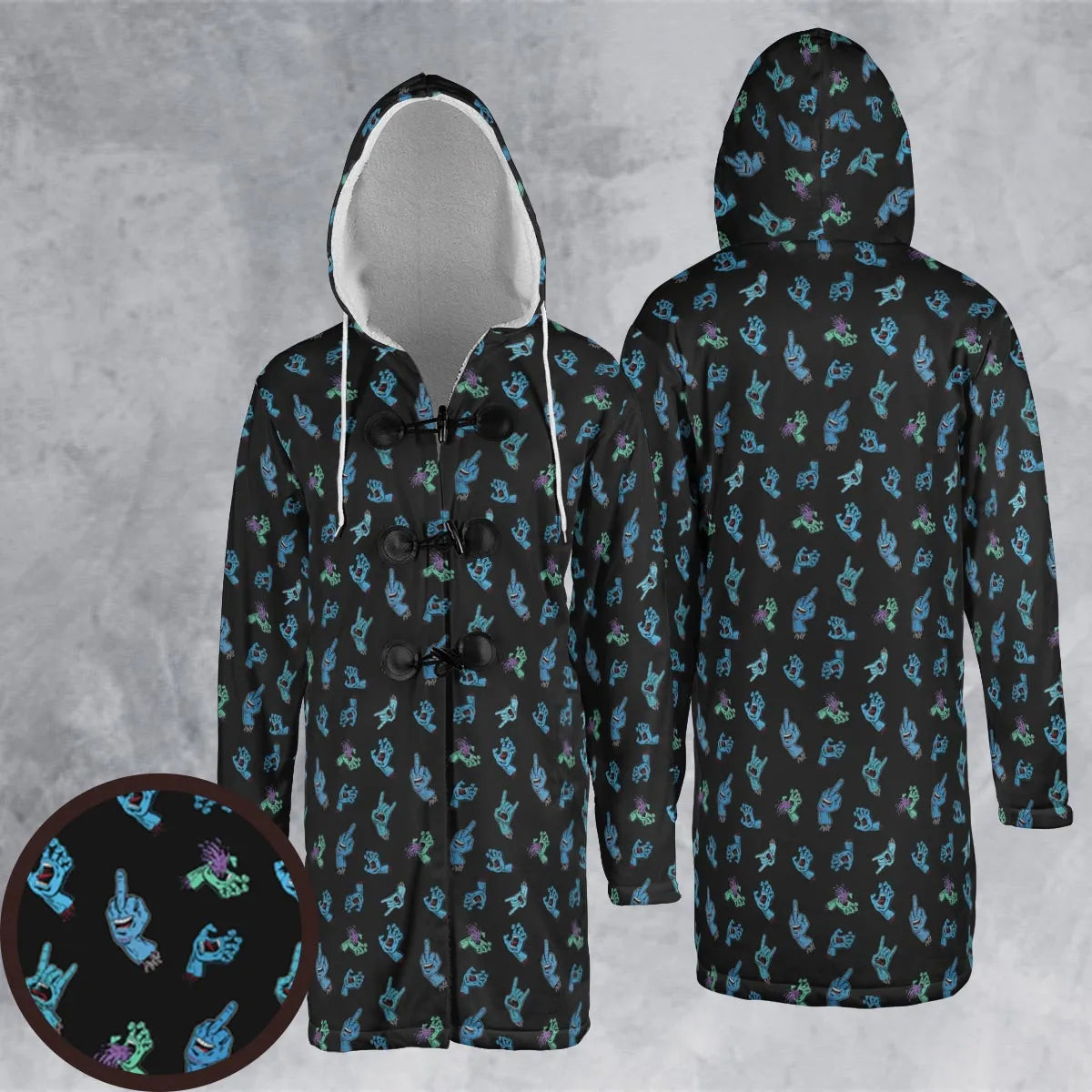 Hooded Cloak Coat - TWZ8143G