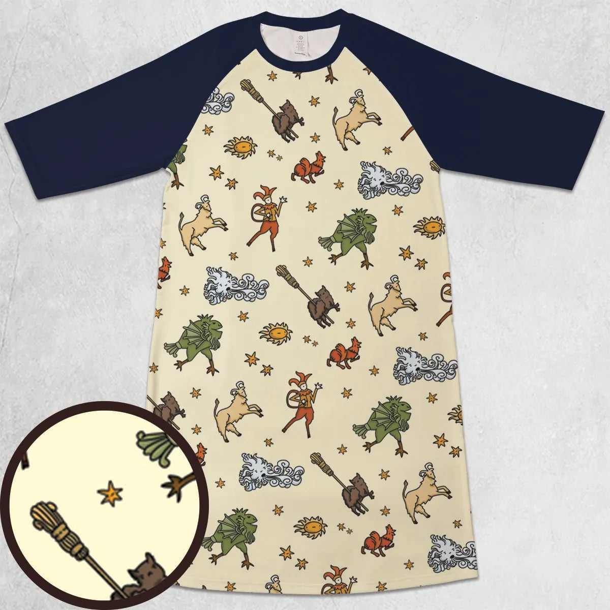 3/4 Sleeve Raglan Dress - PS5AWXBV