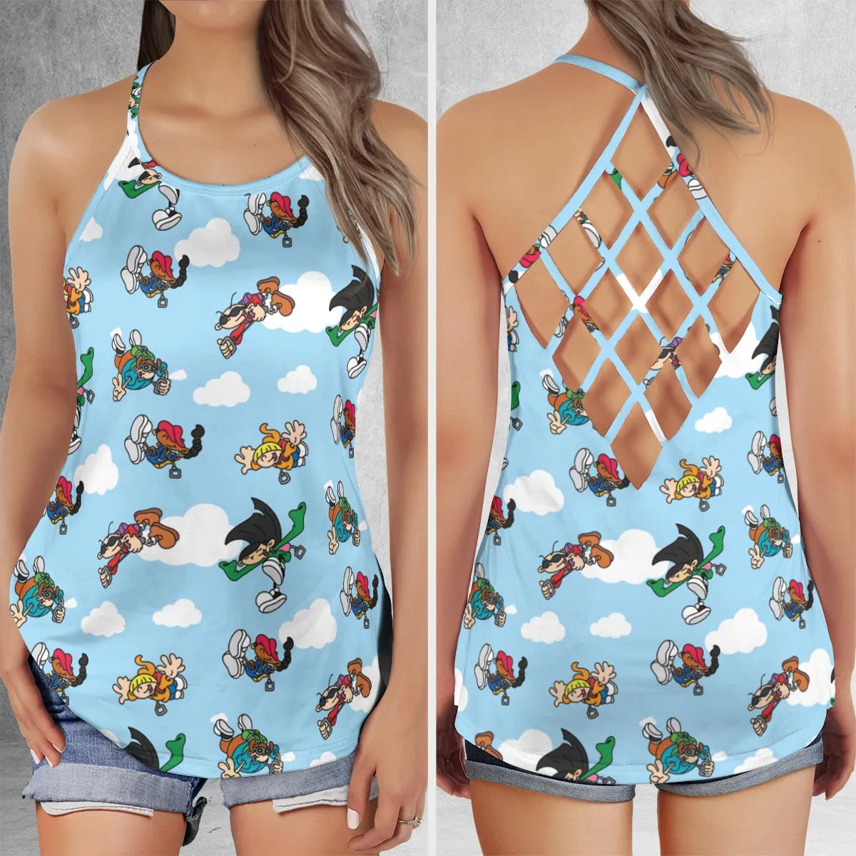 Criss Cross Tank Top - 45UN7A2C