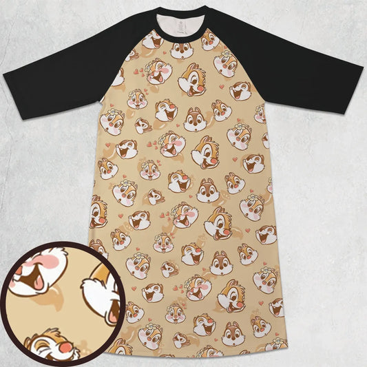 3/4 Sleeve Raglan Dress - 344BEDTJ
