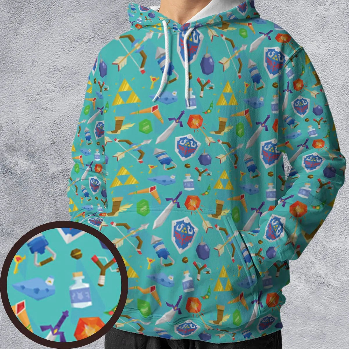 All-over Print Hoodie - 5WMUL4BK