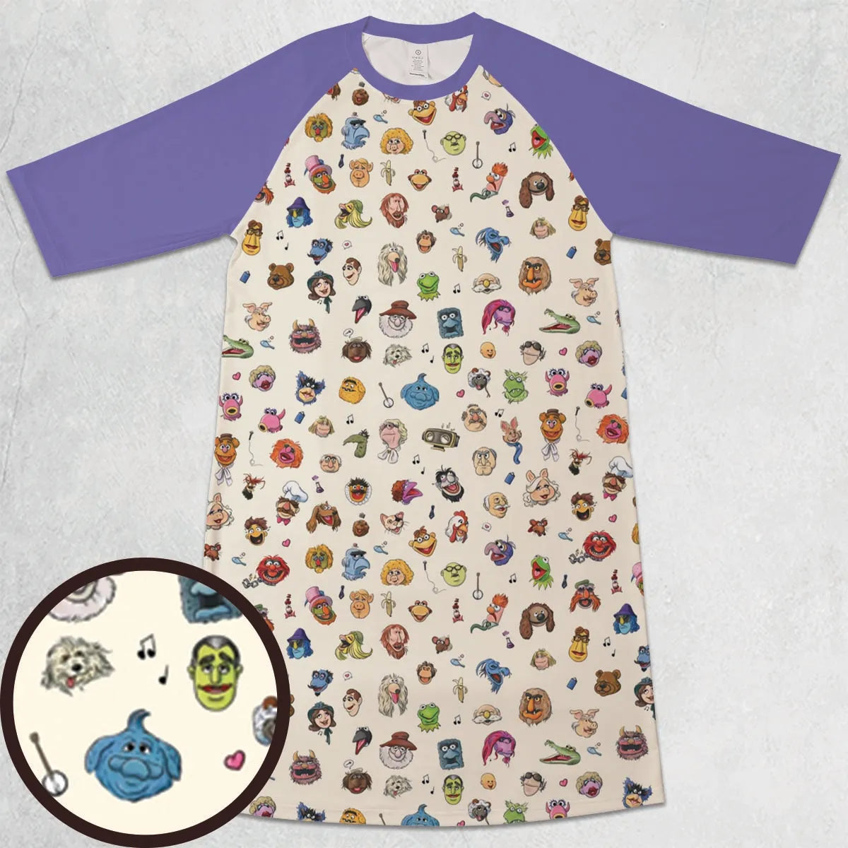 3/4 Sleeve Raglan Dress - KZ59YHDZ