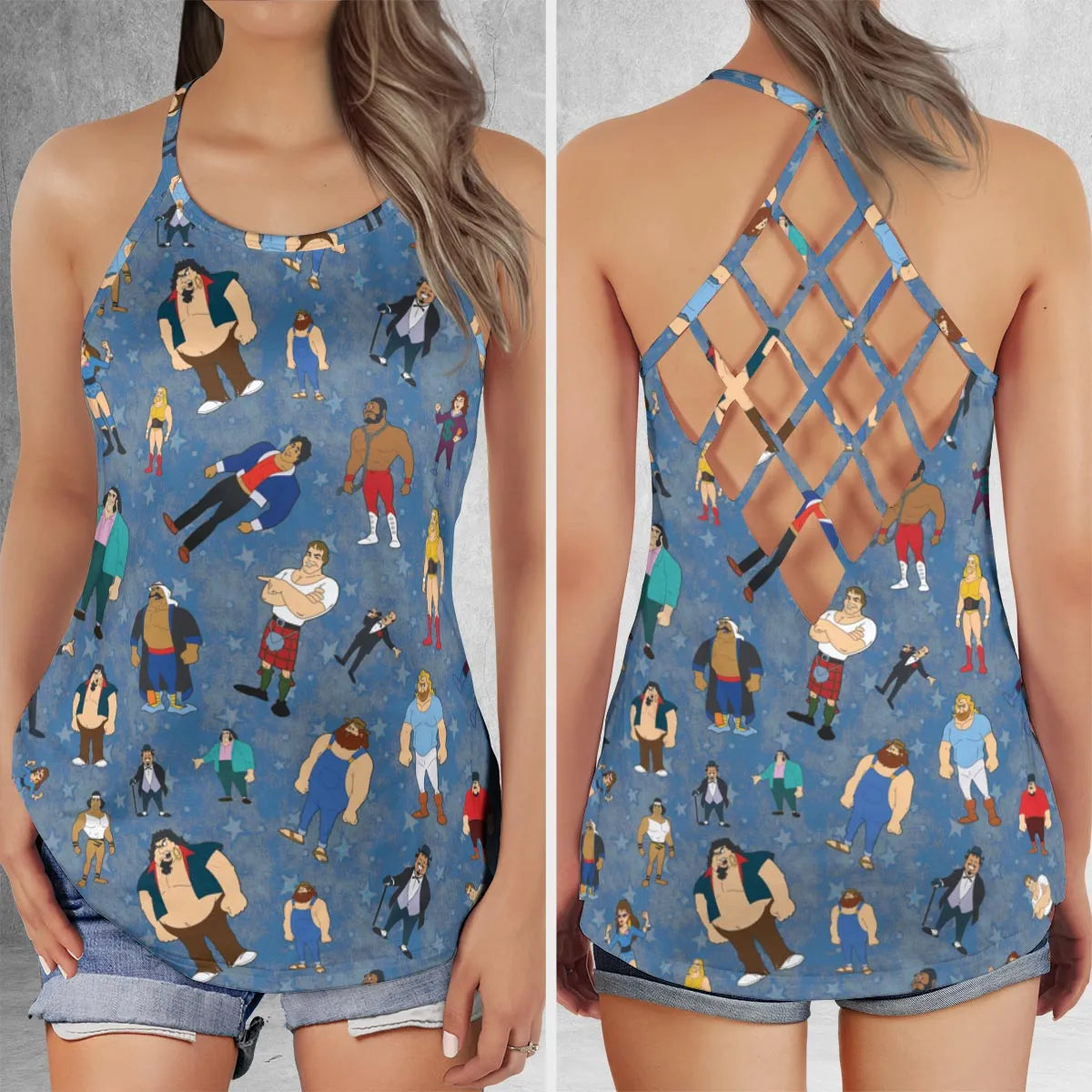Criss Cross Tank Top - W1254N8C