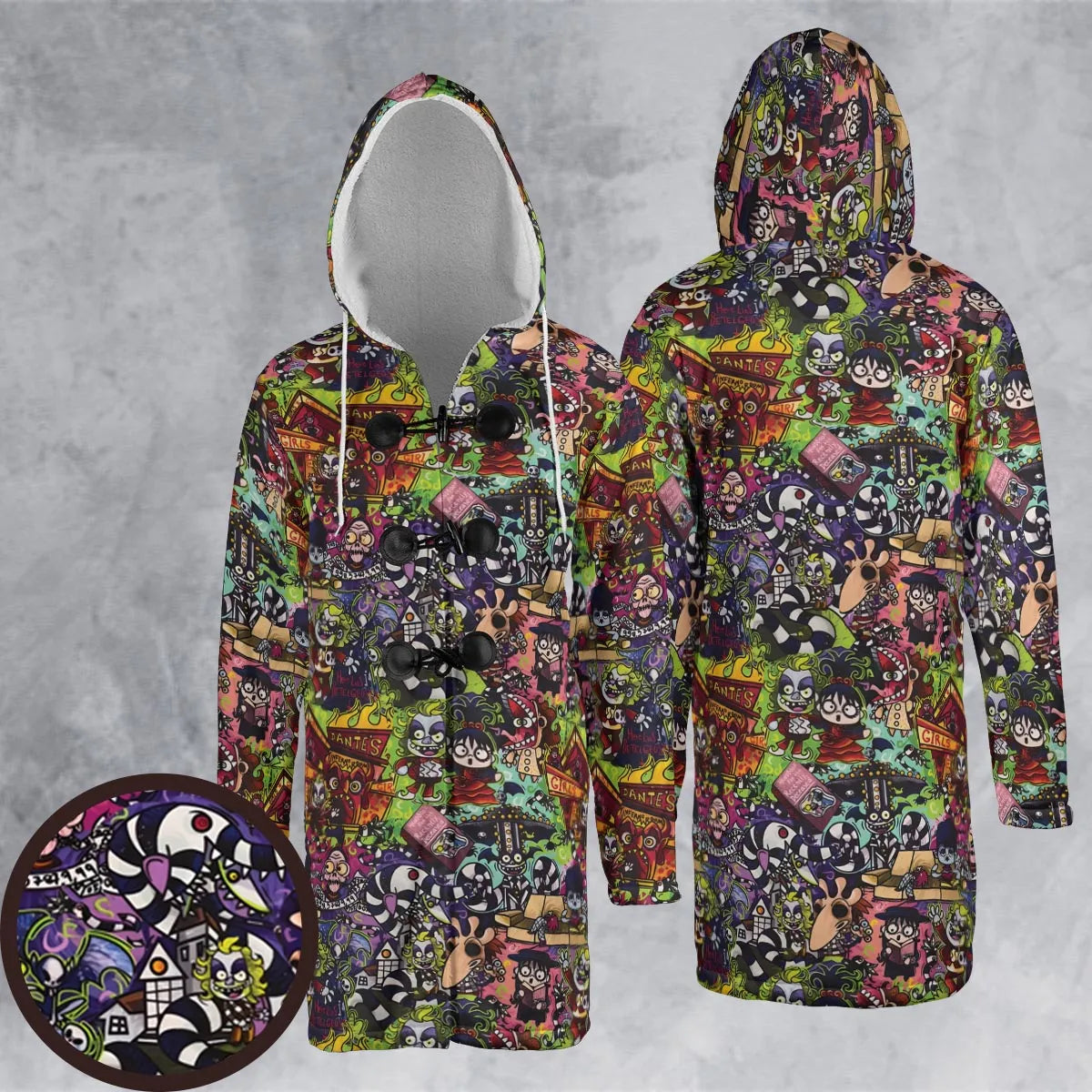 Hooded Cloak Coat - 2CX5SYMU