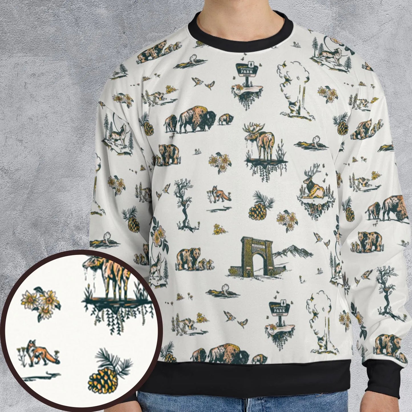 All-over Print Sweatshirt - 3YNWFMGN