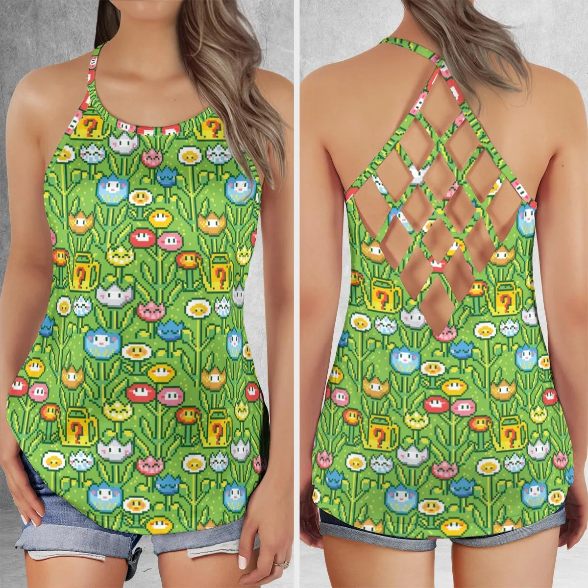 Criss Cross Tank Top - 6LV48MDR