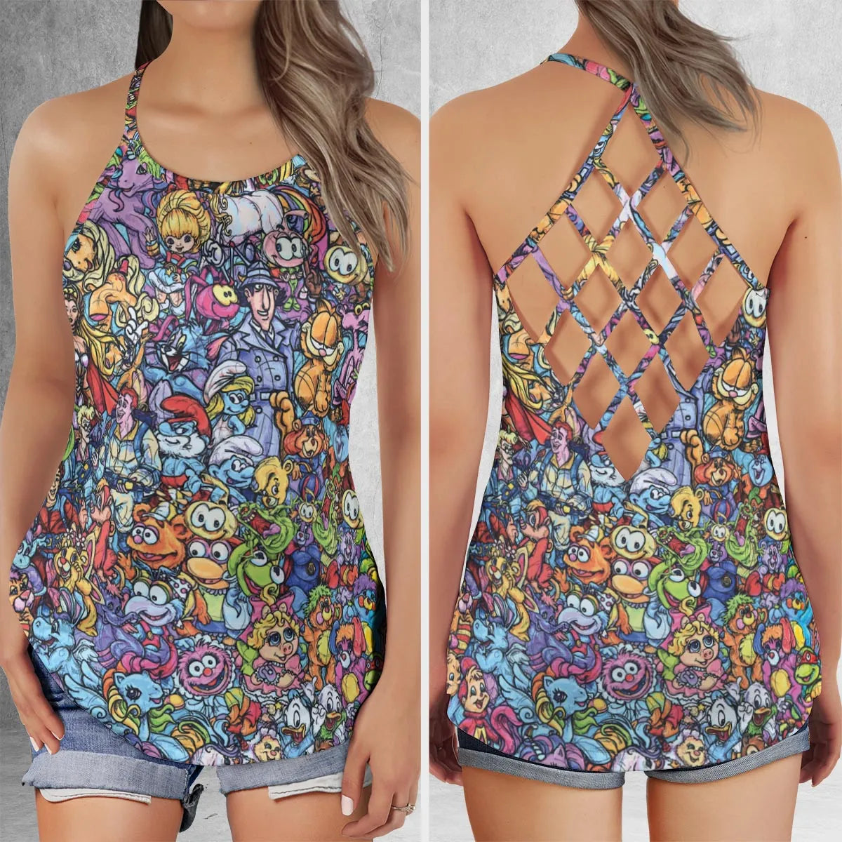 Criss Cross Tank Top - LUPWYK3J