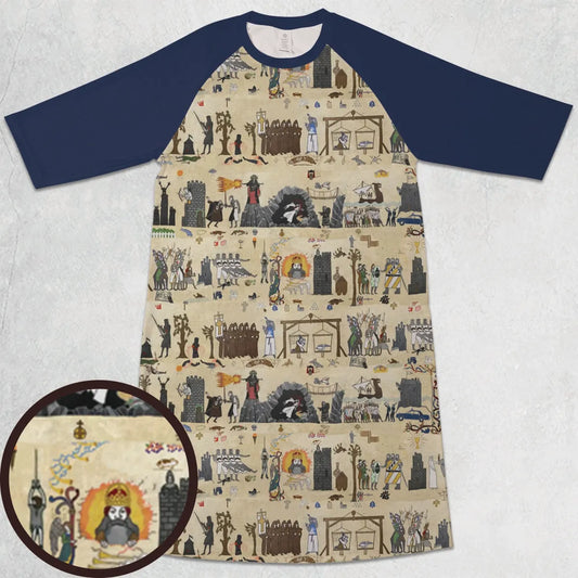 3/4 Sleeve Raglan Dress - CK5TBHHN