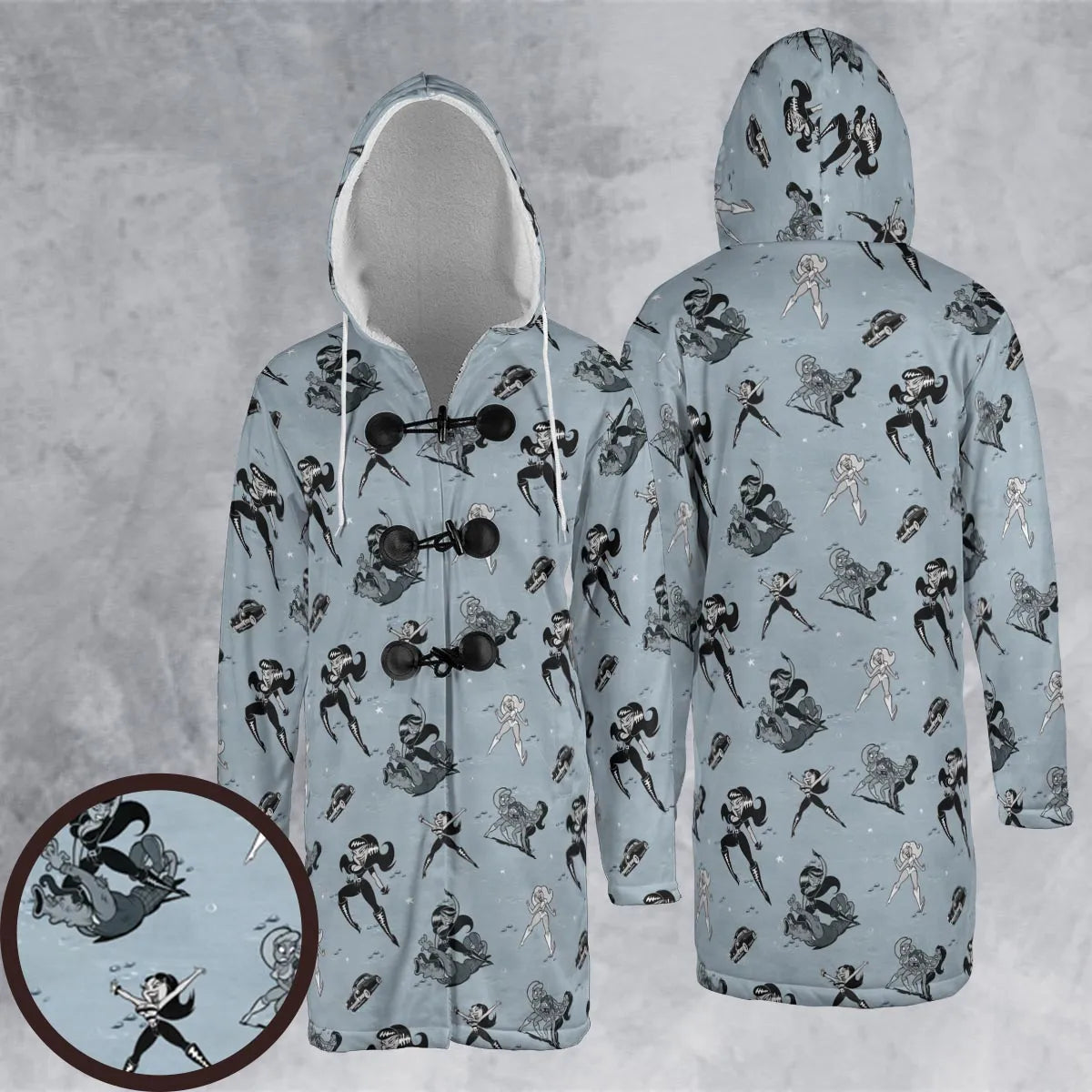 Hooded Cloak Coat - 2WVP5M5T
