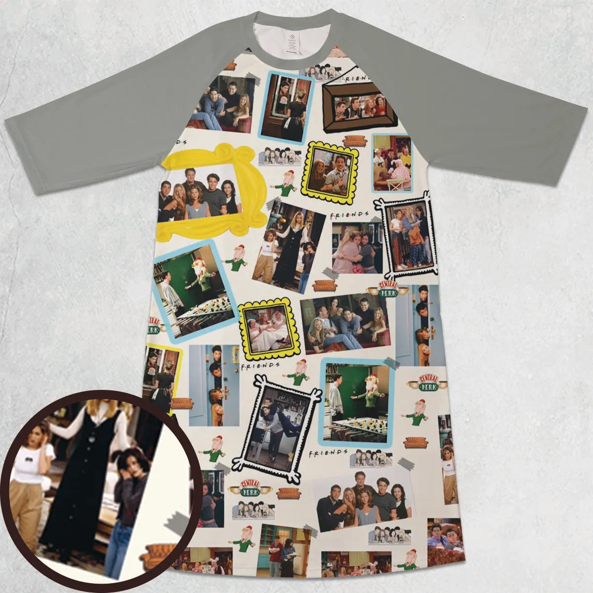 3/4 Sleeve Raglan Dress - D3VWHL2F