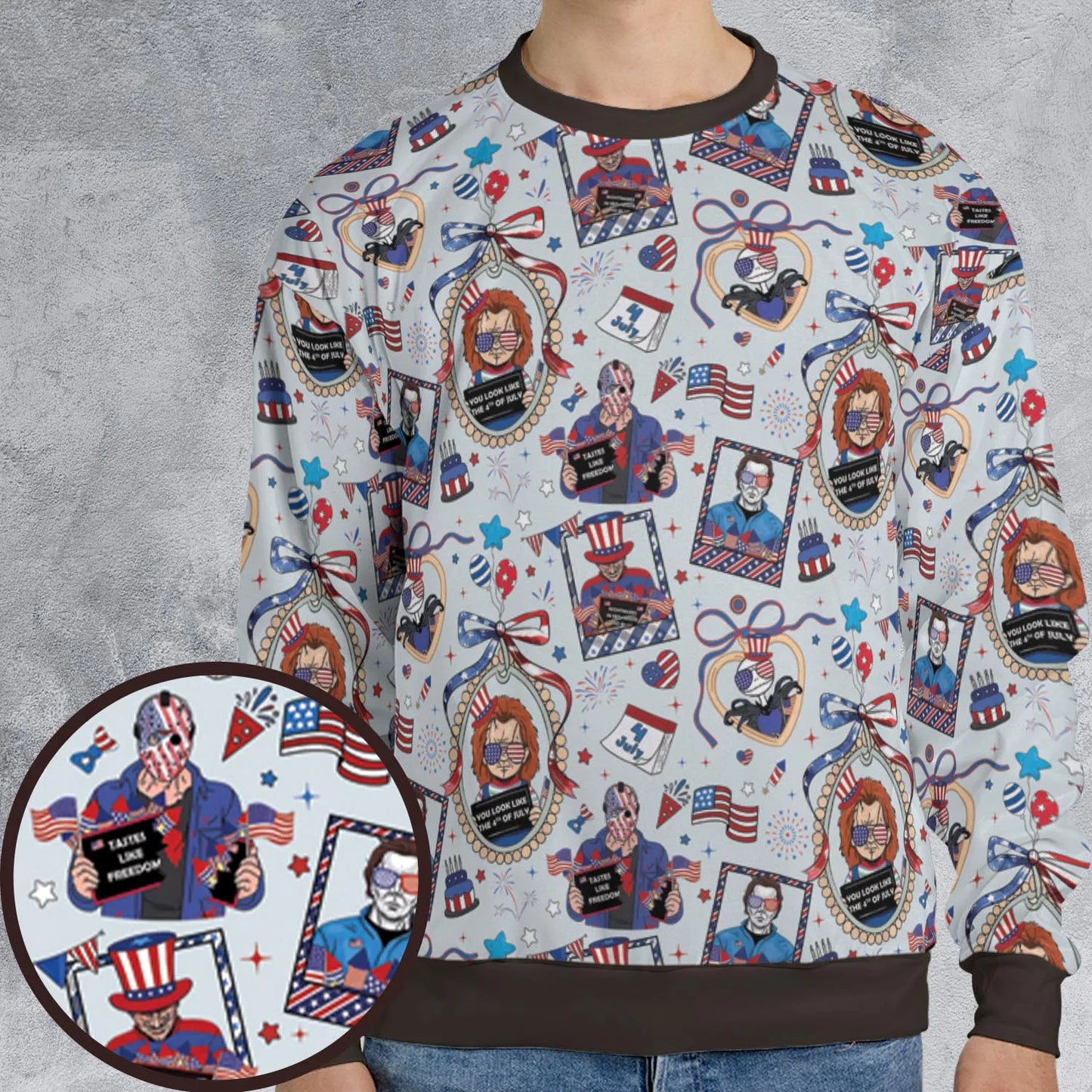 All-over Print Sweatshirt - EV2P51T9
