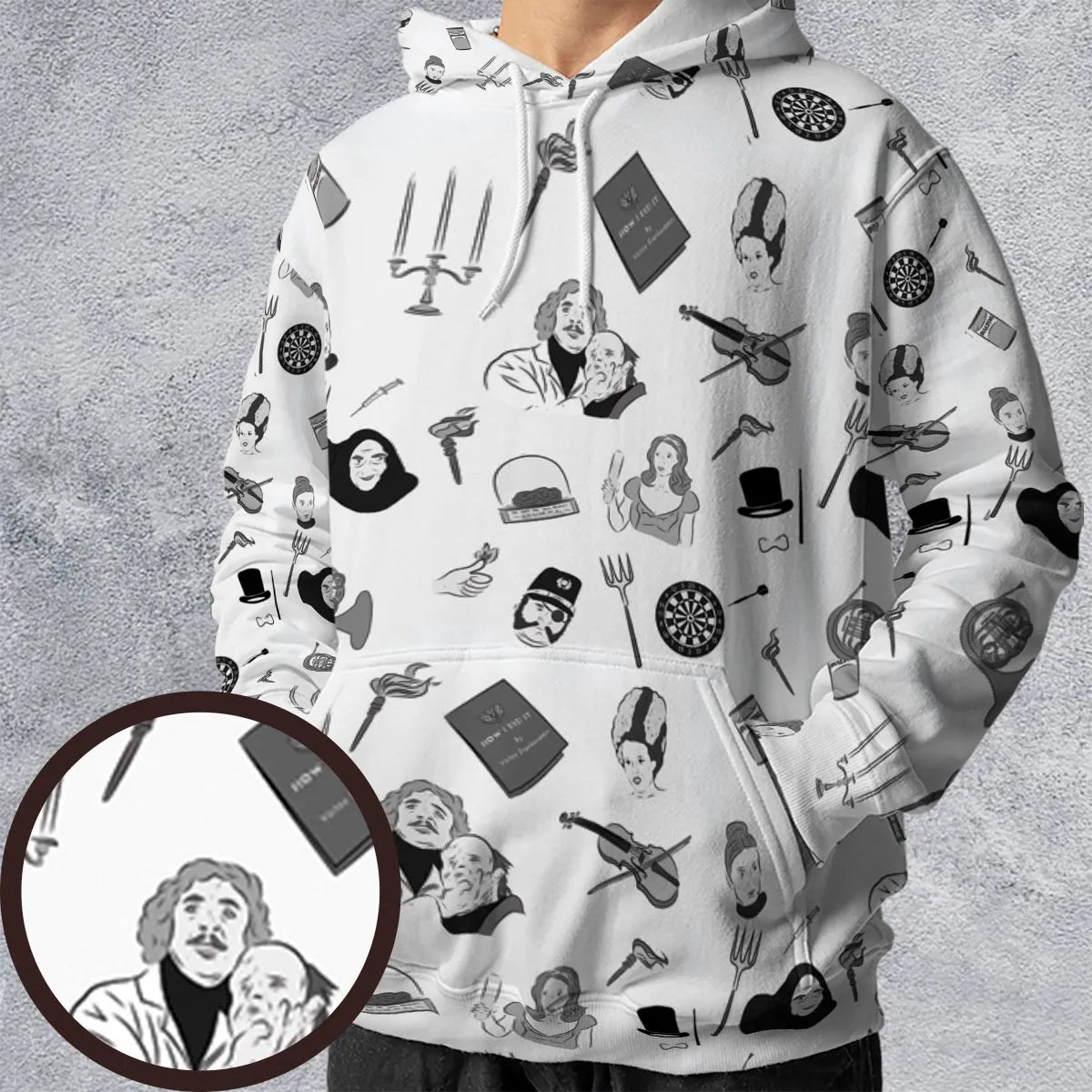 All-over Print Hoodie - BDJ783JV