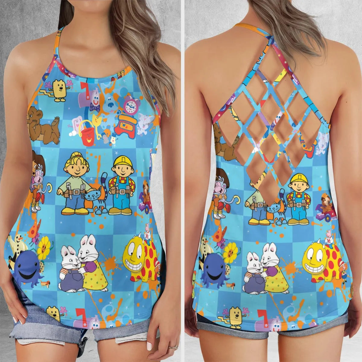 Criss Cross Tank Top - 821JTKFN