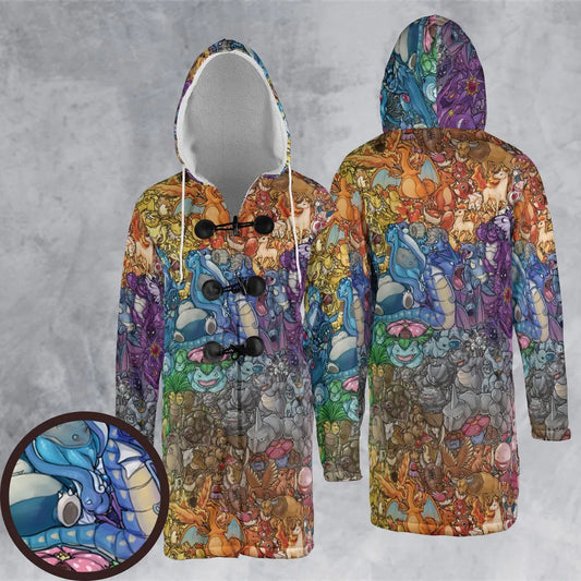 Hooded Cloak Coat - M34B83DS