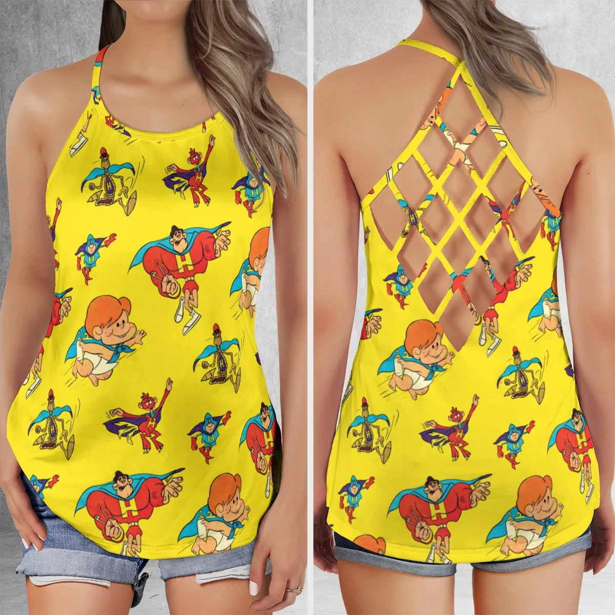 Criss Cross Tank Top - N3BZGYQ5