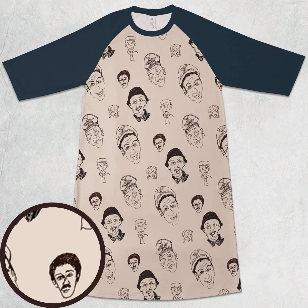 3/4 Sleeve Raglan Dress - RGBRVCHC