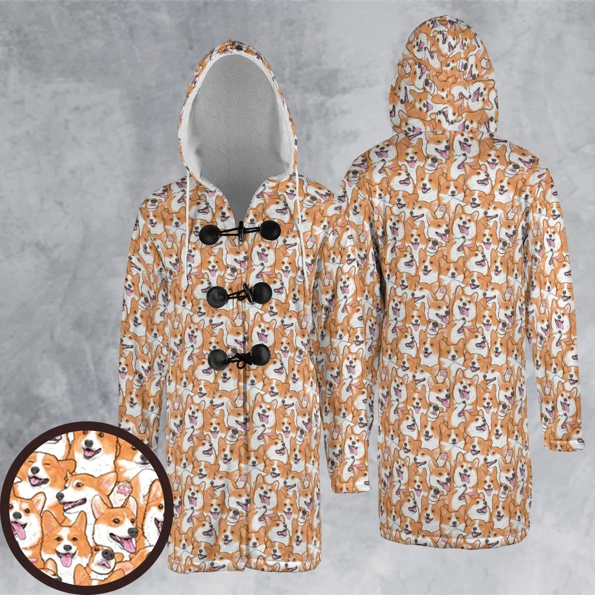 Hooded Cloak Coat - SRDN9376