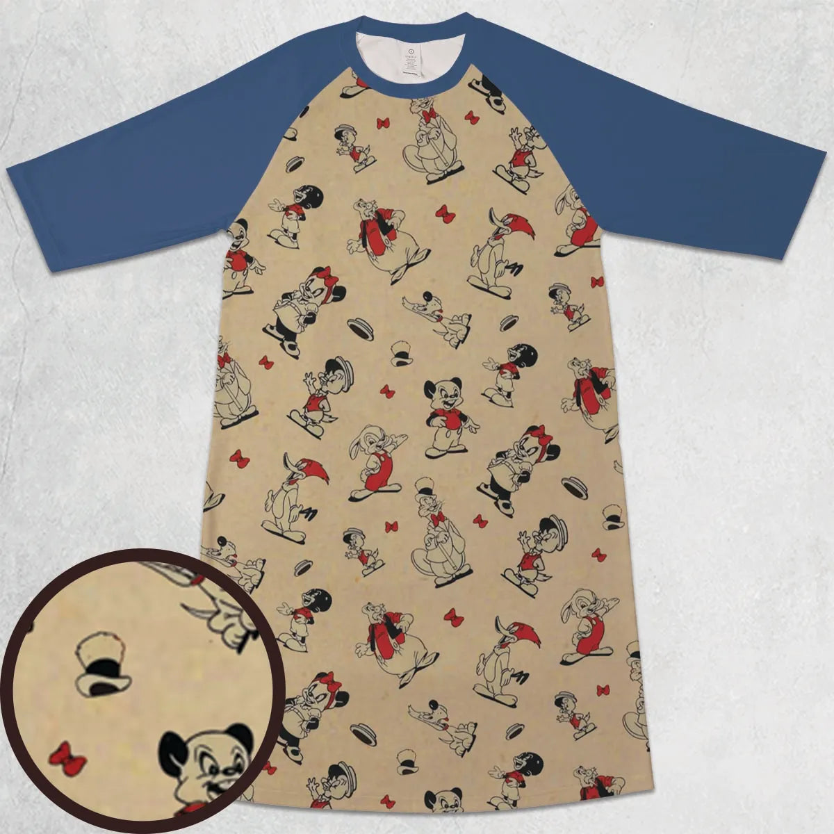 3/4 Sleeve Raglan Dress - ZZ47CRGT