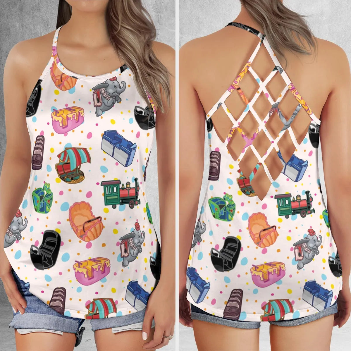 Criss Cross Tank Top - RWA65YAE