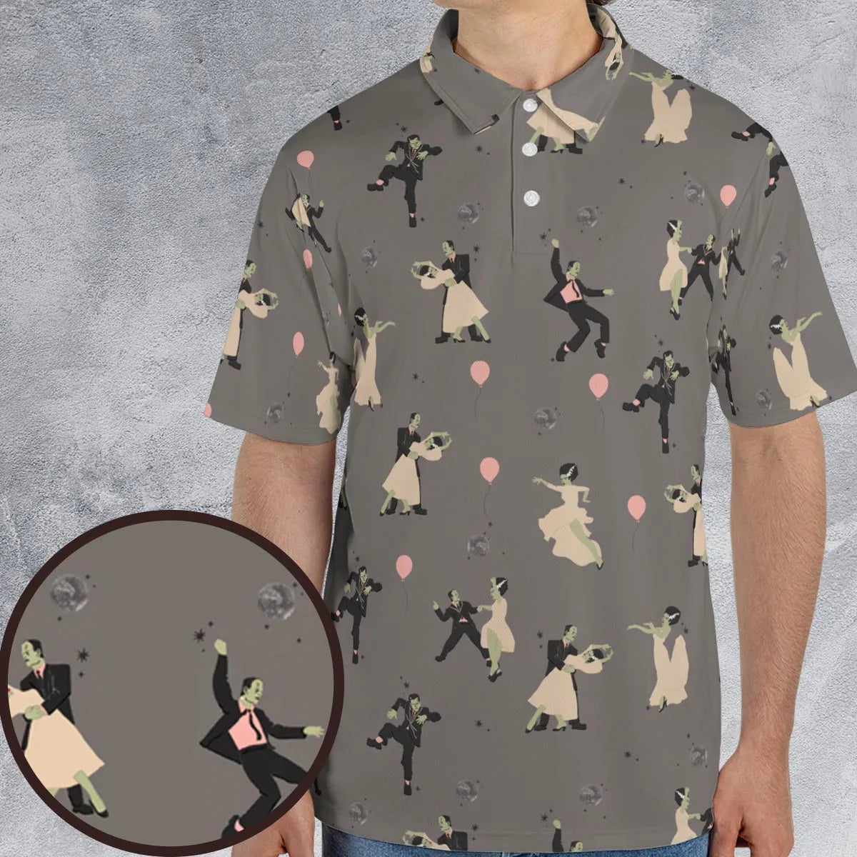 AOP Men/Women Polo Shirt - UVPBL3CH