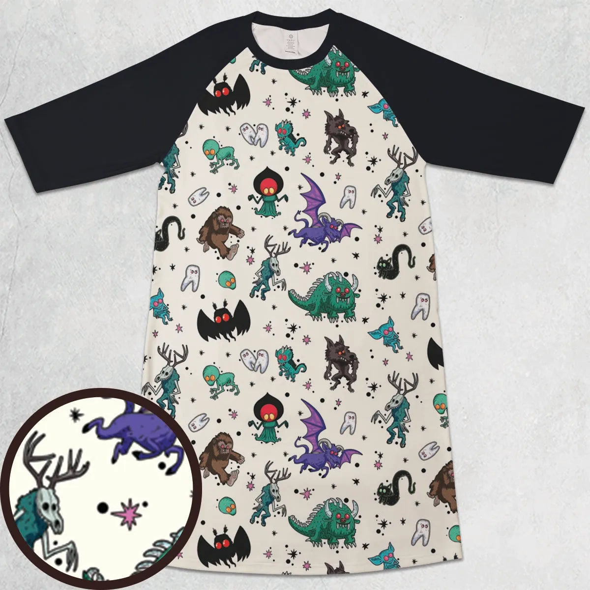 3/4 Sleeve Raglan Dress - 1D6Z6QRA