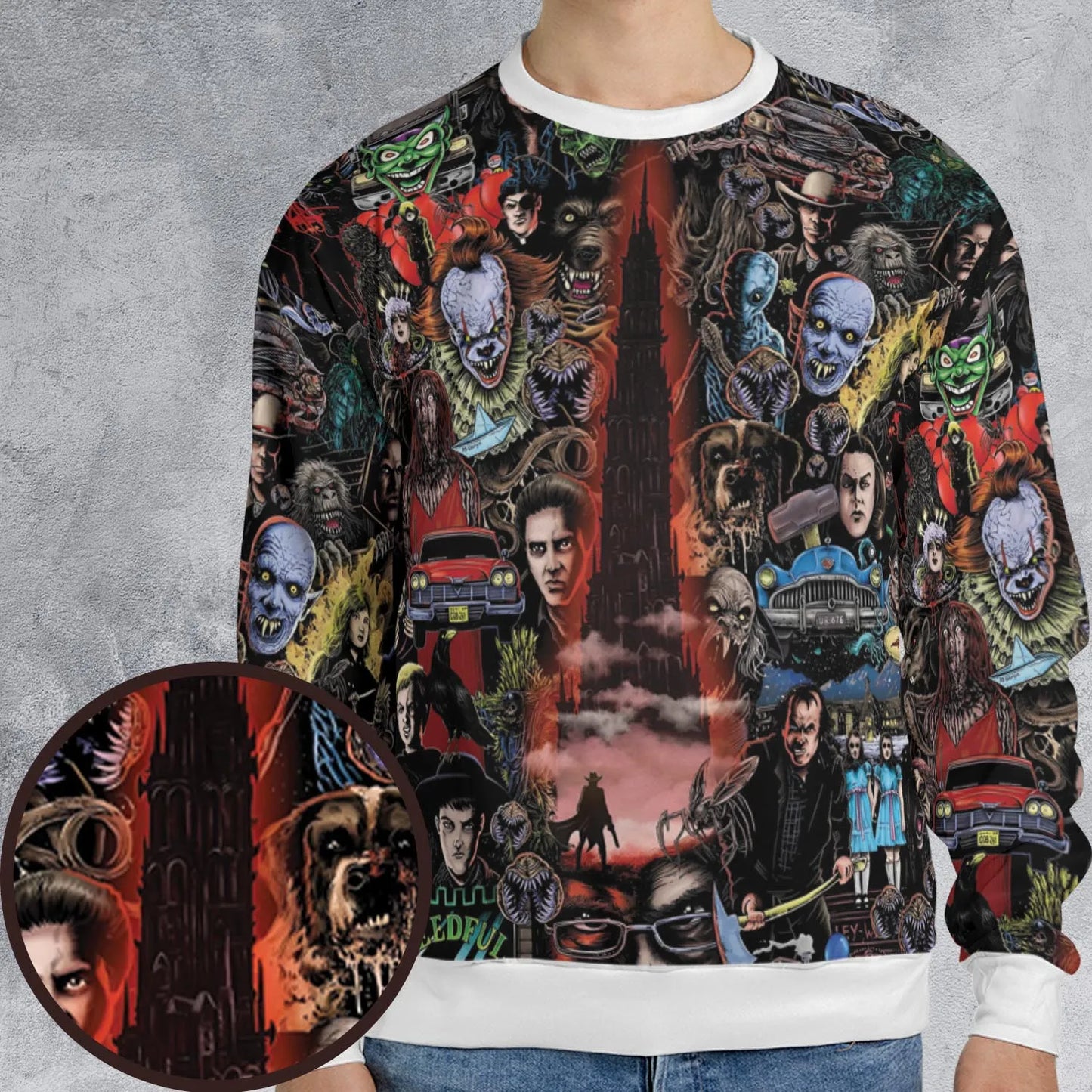 All-over Print Sweatshirt - 9AYB4K9R
