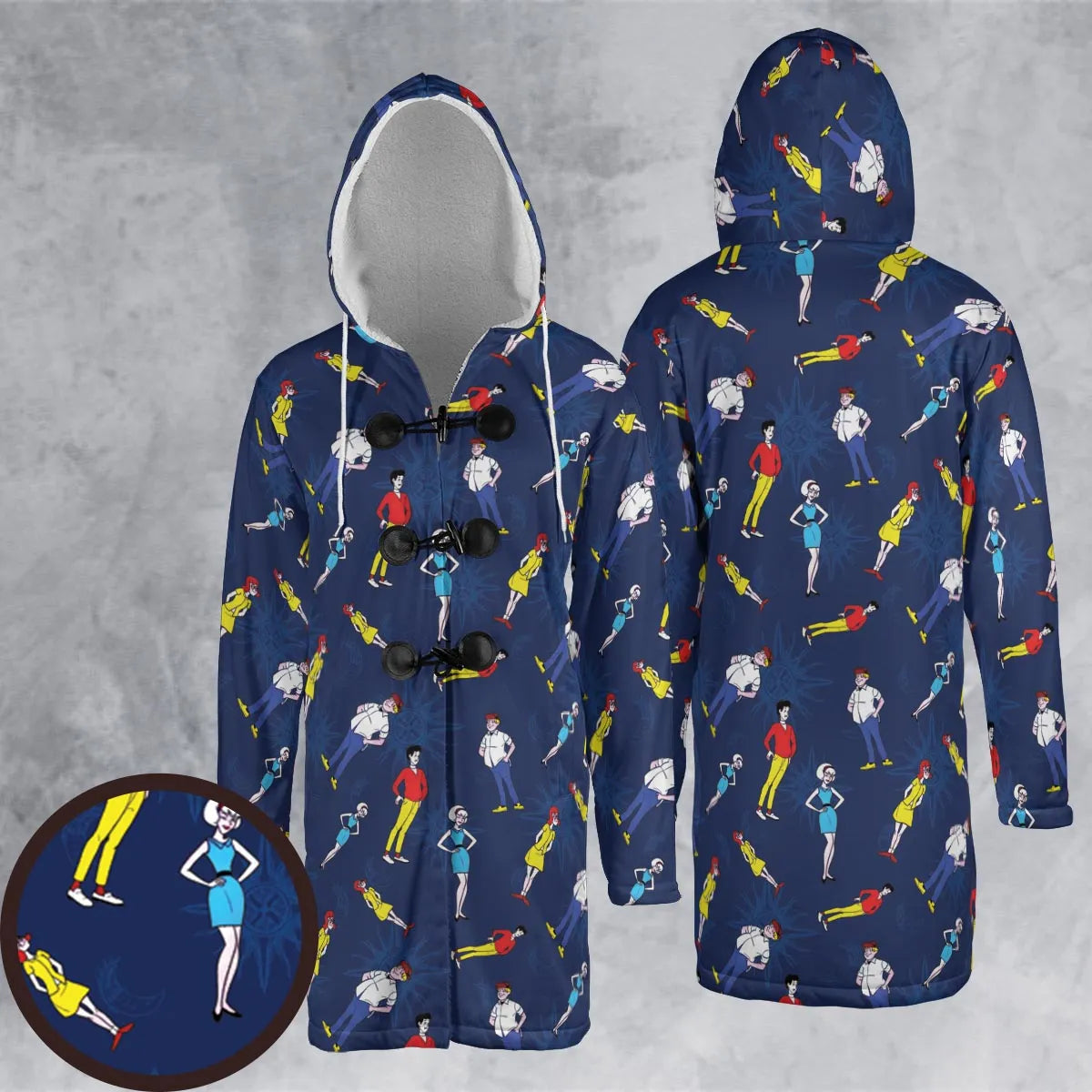 Hooded Cloak Coat - DT9UDU1K
