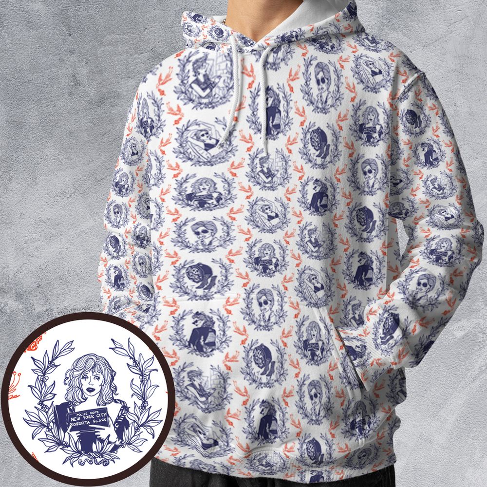 All-over Print Hoodie - SFU3P7B5 -  - 1