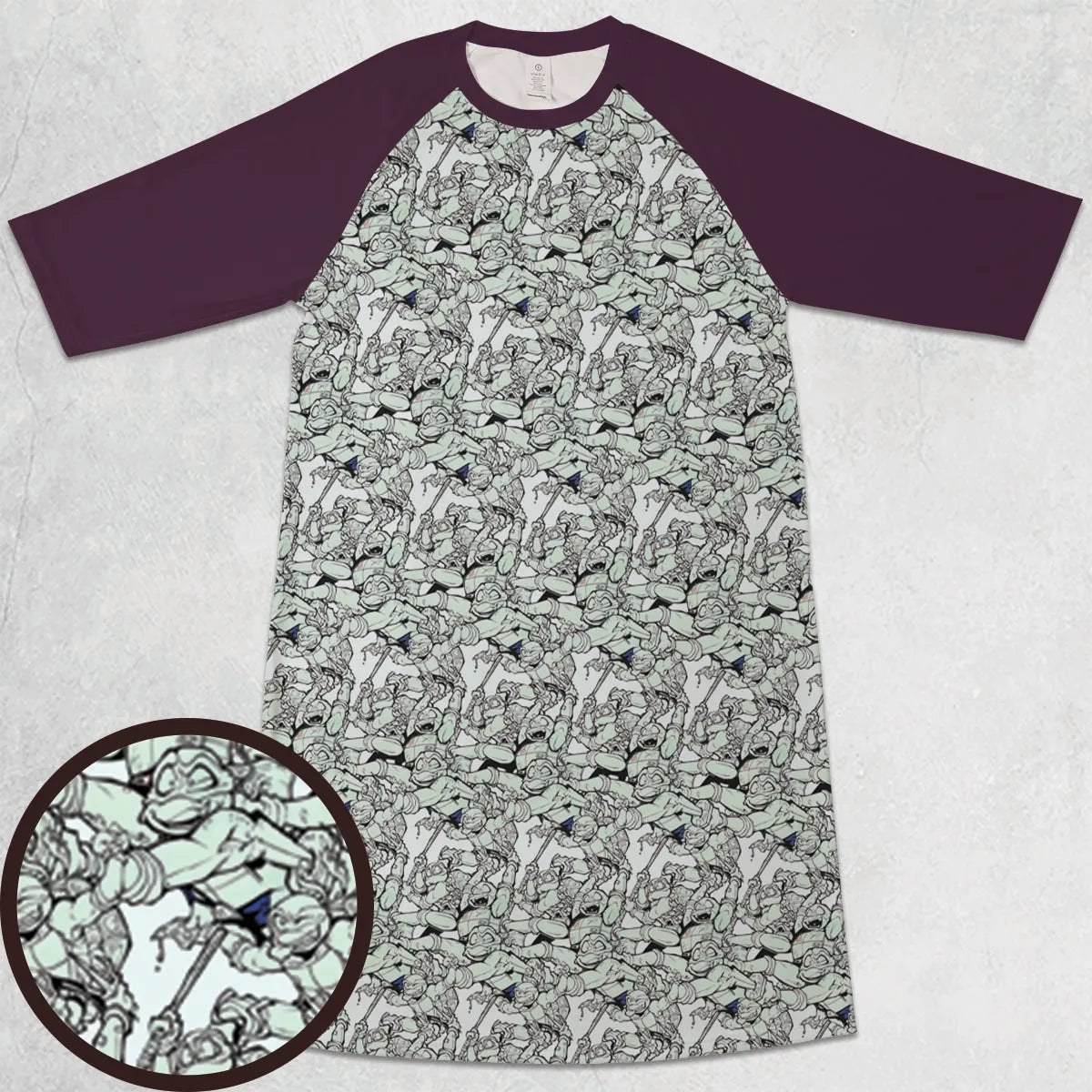 3/4 Sleeve Raglan Dress - A7YQZU6E