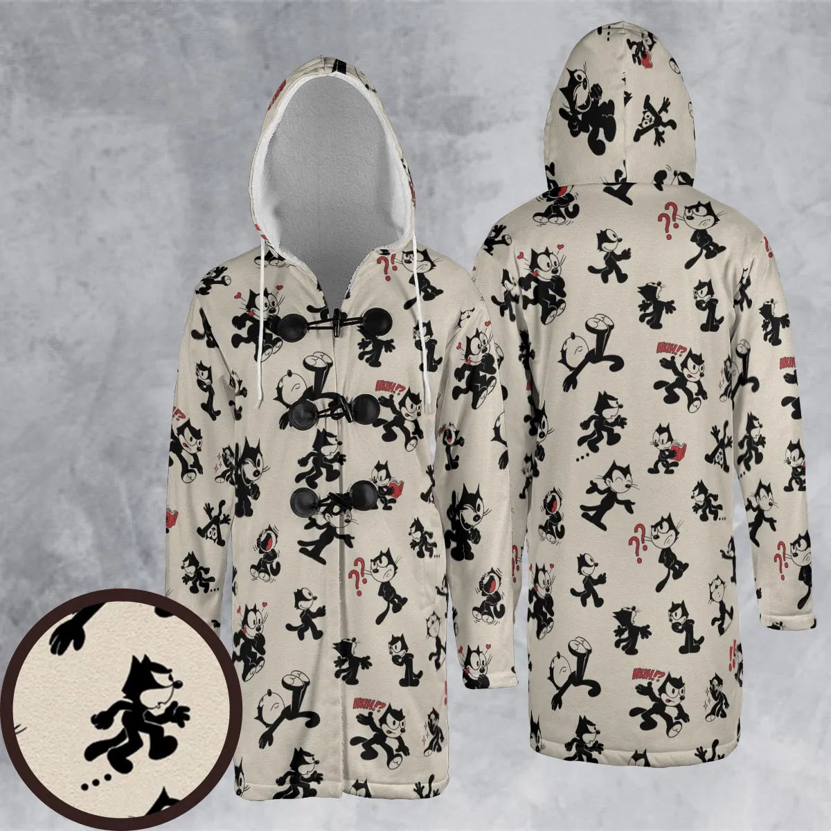Hooded Cloak Coat - QGRAL7NR