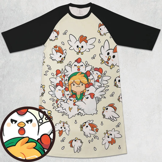 3/4 Sleeve Raglan Dress - 131JX9L6