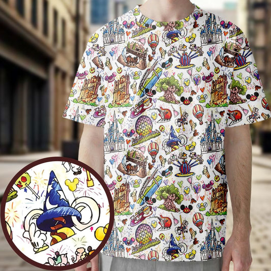 All-Over Print Unisex T-Shirt - 2JT2JNW5 -  - 1