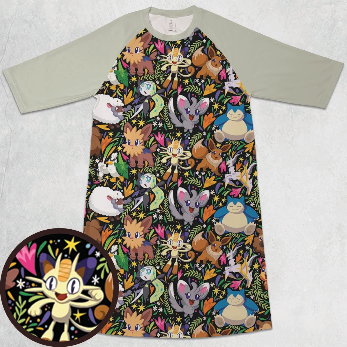 3/4 Sleeve Raglan Dress - KGQK5W6S