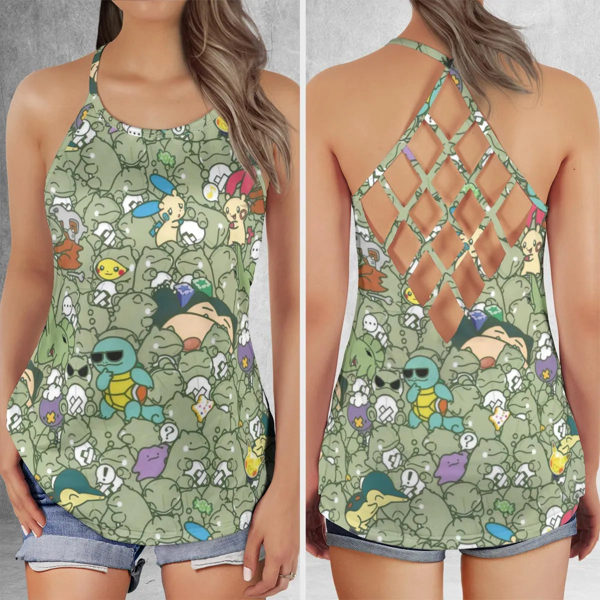 Criss Cross Tank Top - MNE3GUKM