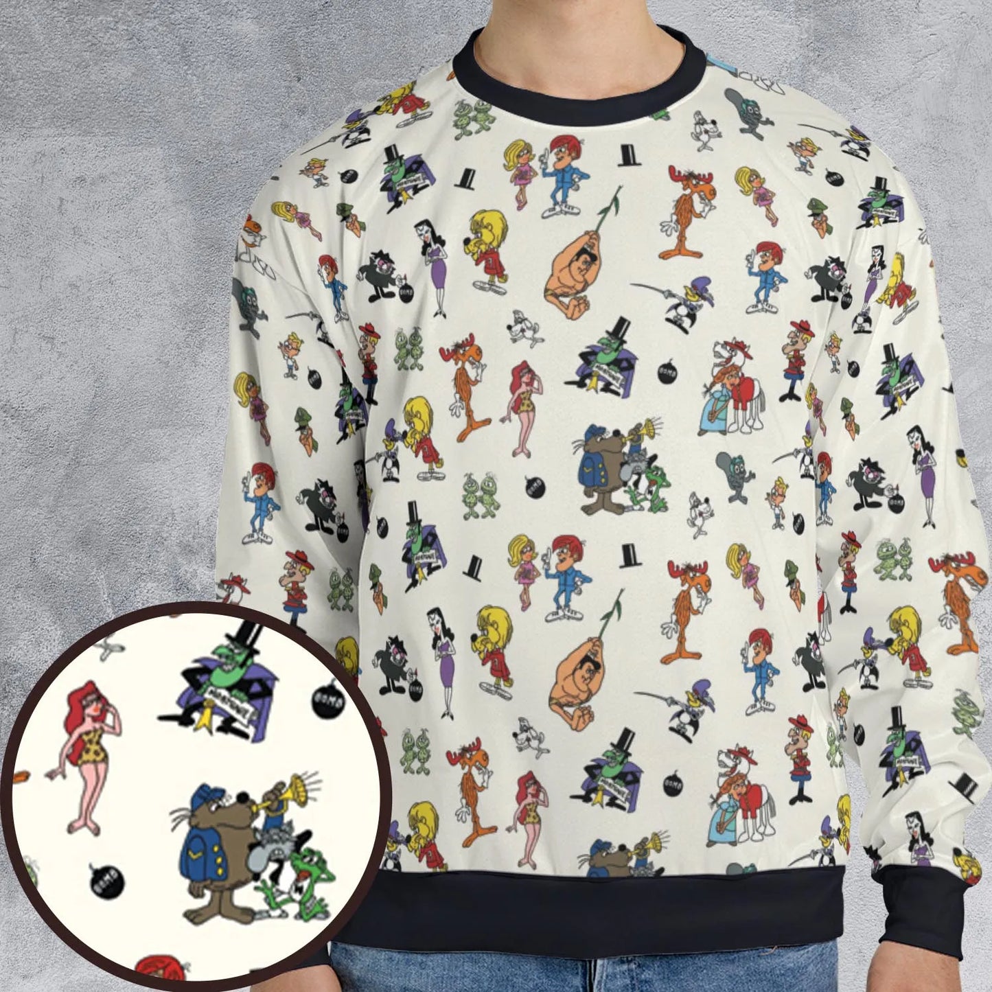 All-over Print Sweatshirt - DJK3UYRC