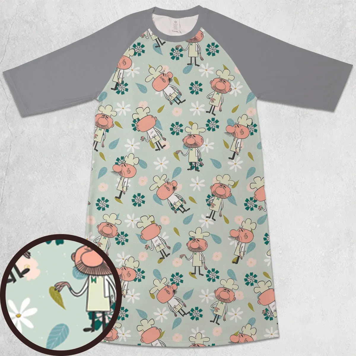 3/4 Sleeve Raglan Dress - QP66BE76