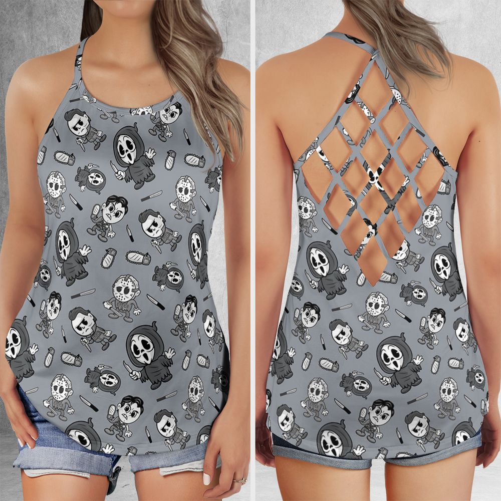 Criss Cross Tank Top - CTS49547 -  - 1