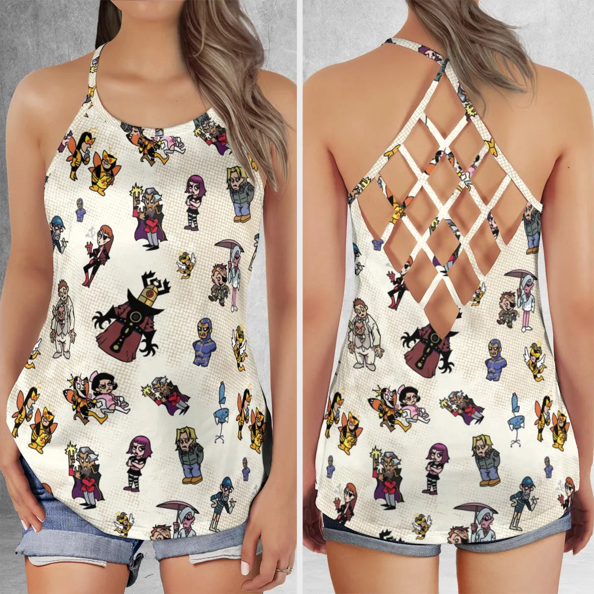 Criss Cross Tank Top - LDA128A6