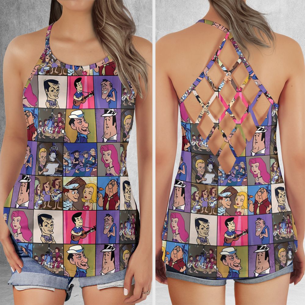 Criss Cross Tank Top - ELRVEZVF -  - 1