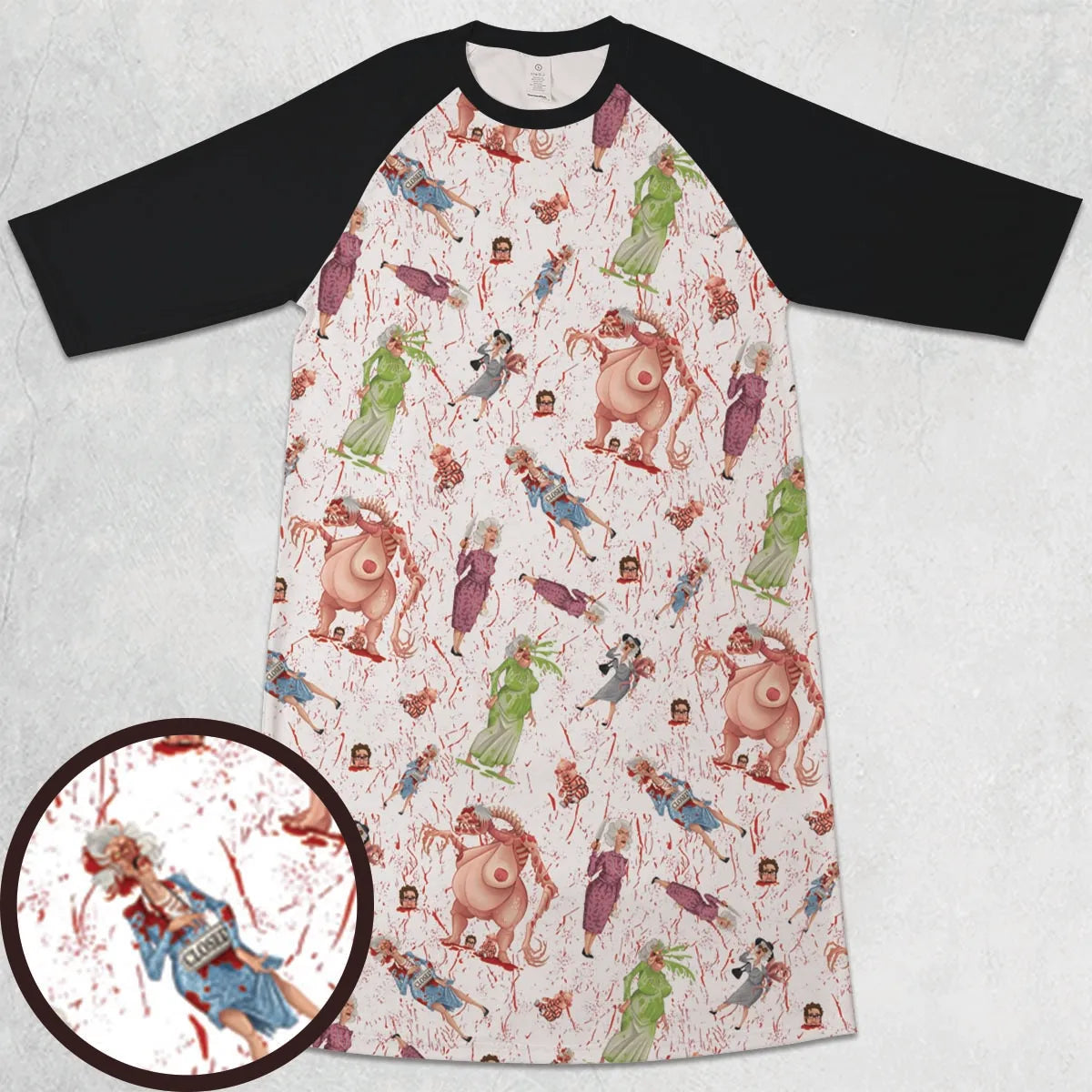 3/4 Sleeve Raglan Dress - 894W9AS4