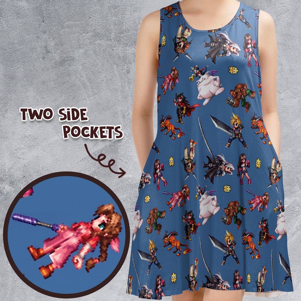 Ffvvii sprite cute pattern -  - 1
