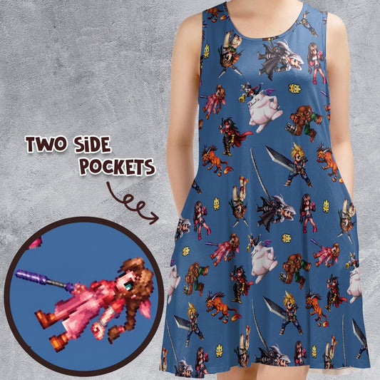 Ffvvii sprite cute pattern -  - 1