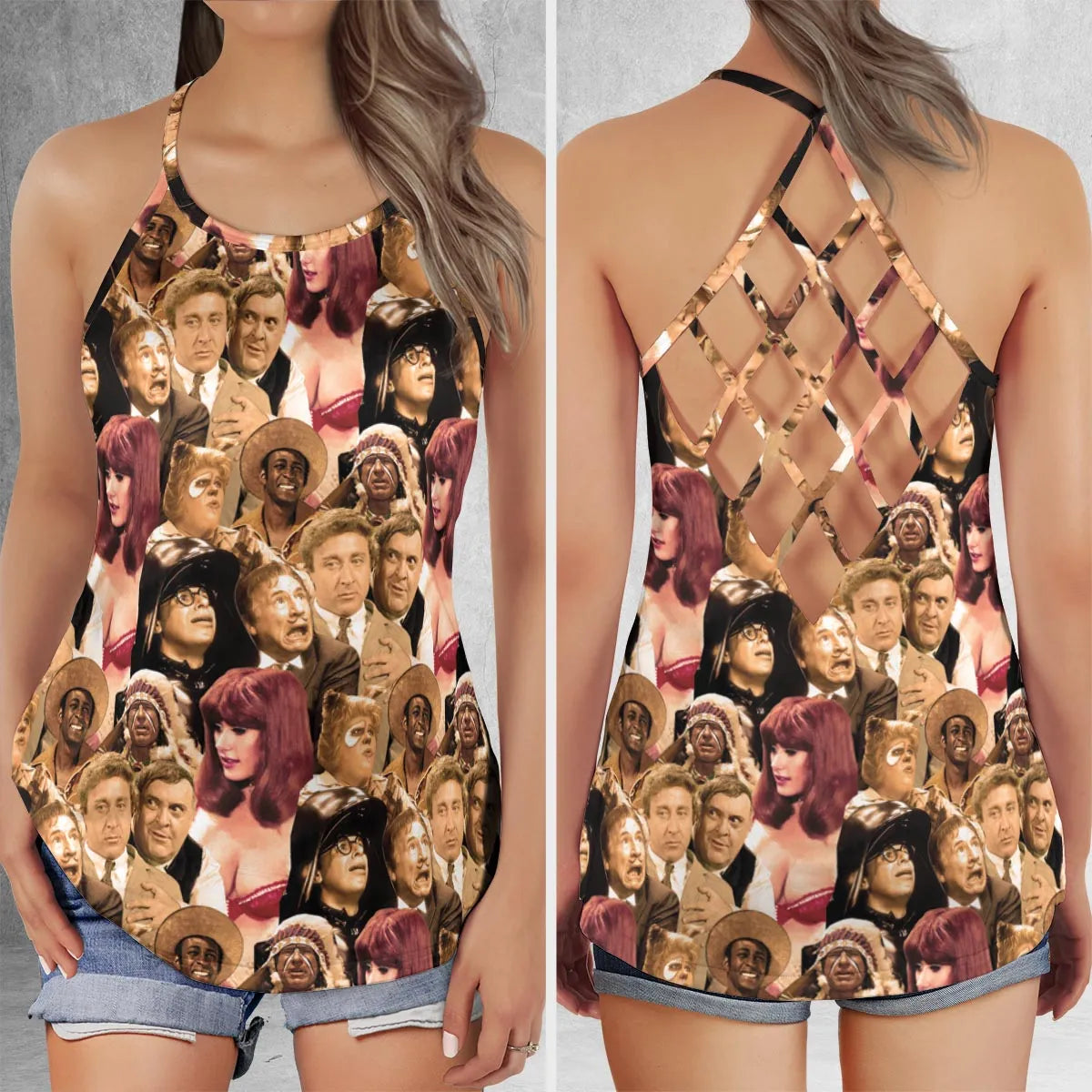 Criss Cross Tank Top - XDN6QRR8