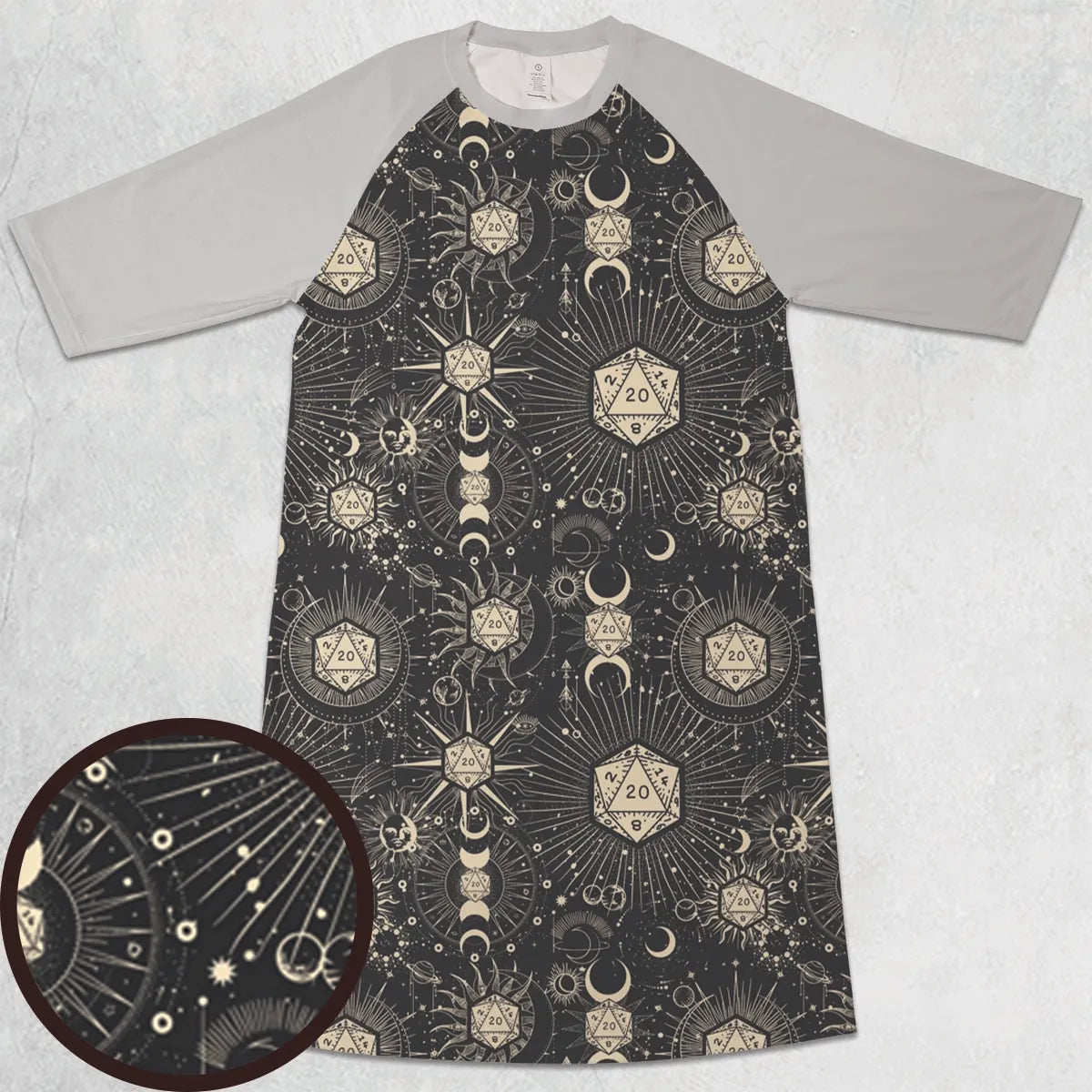 3/4 Sleeve Raglan Dress - W4QDJQ92