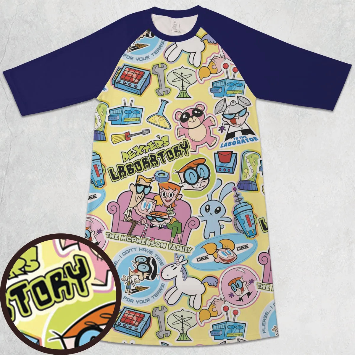 3/4 Sleeve Raglan Dress - CUPQ6JNW