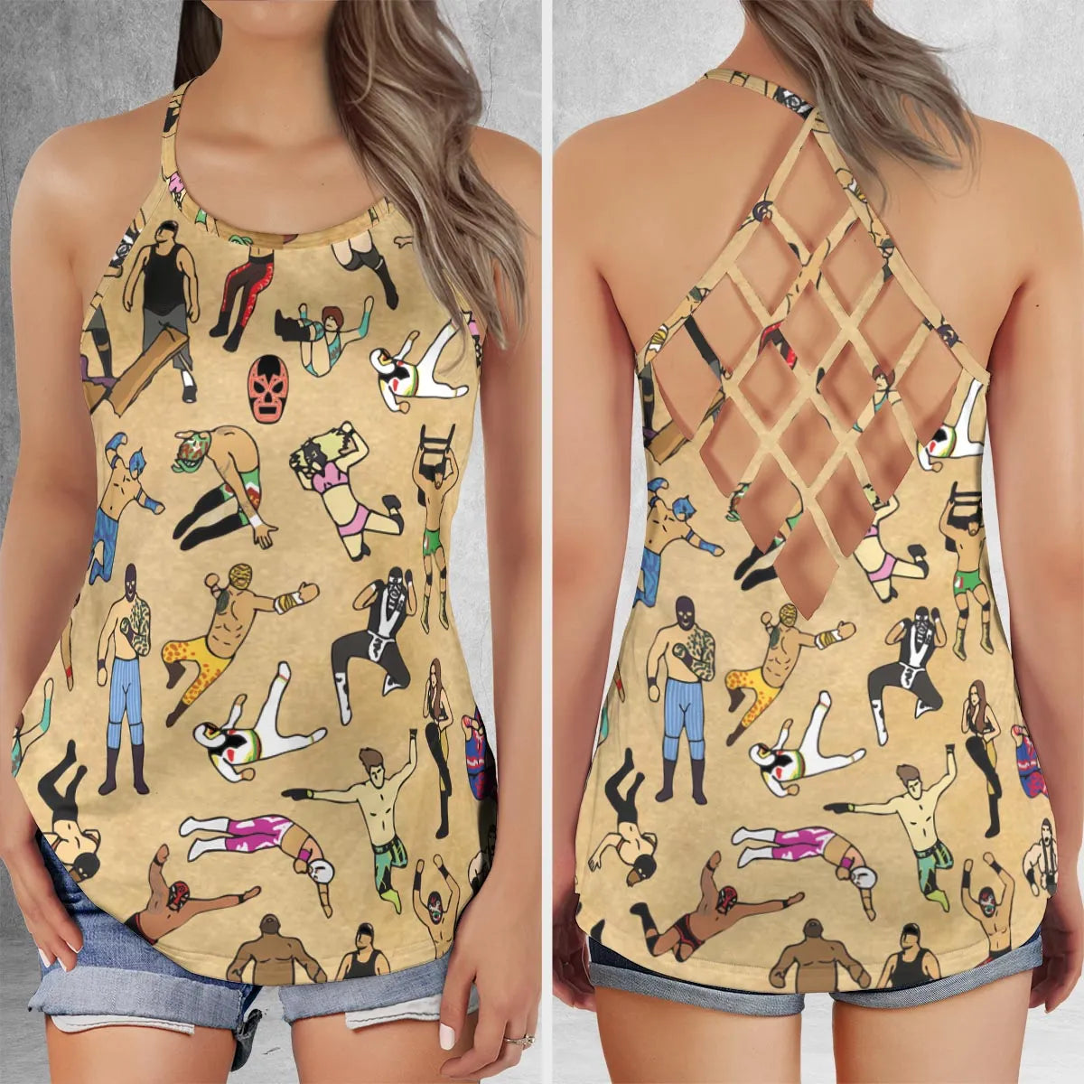 Criss Cross Tank Top - 5KLPH17T