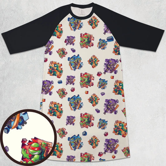3/4 Sleeve Raglan Dress - 5BVKHZPT