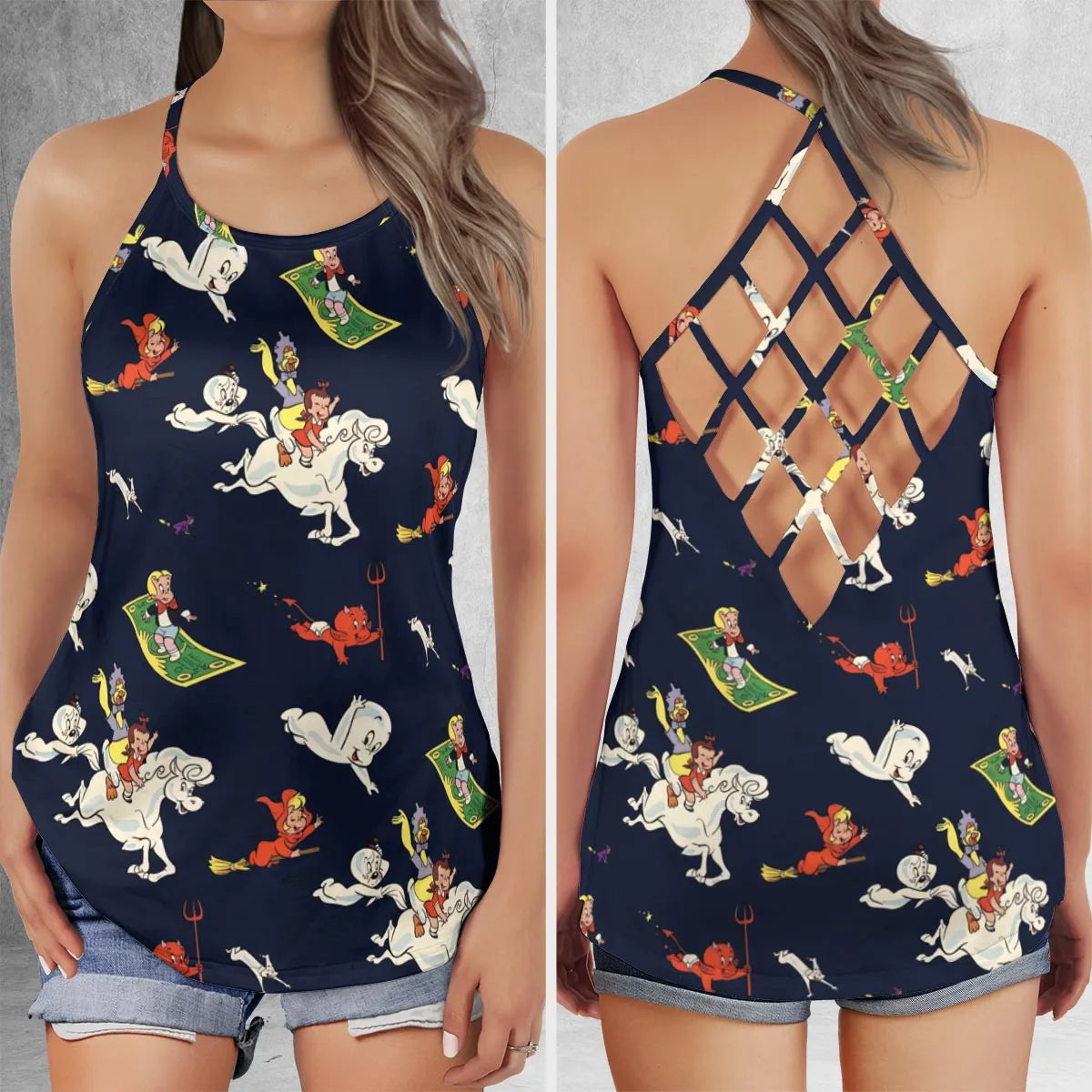 Criss Cross Tank Top - HQP8EKDV